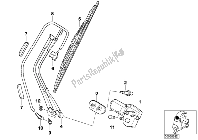 Wiper spare parts for BMW C1 from 2000 - 2004 | PartsRepublik