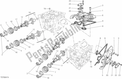 Camshaft spare parts for Ducati Multistrada (1200 S GT) from 2013 