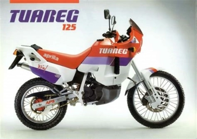 De onderdelen catalogus van de Aprilia TUAREG 1989 - 1992, 125cc