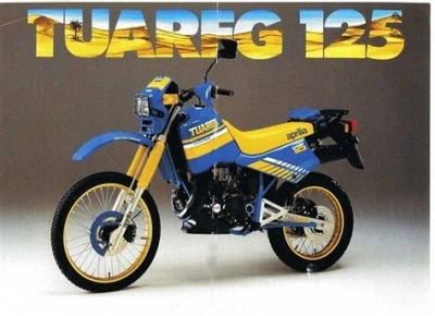 De onderdelen catalogus van de Aprilia TUAREG 1986 - 1988, 350cc
