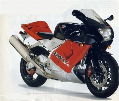 De onderdelen catalogus van de Aprilia RSV Mille (9) 1998 - 1999, 1000cc