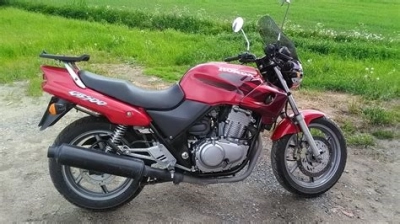 De onderdelen catalogus van de Honda Cb500 1999, 500cc