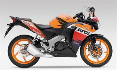 De onderdelen catalogus van de Honda Cbr125r 2012