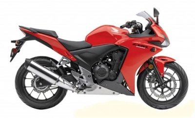 De onderdelen catalogus van de Honda Cbr500r 2013, 500cc