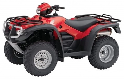 De onderdelen catalogus van de Honda Trx500fe Foretrax Foreman Es 2010