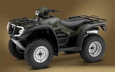 De onderdelen catalogus van de Honda Trx500fe Foretrax Foreman Es 2011, 500cc