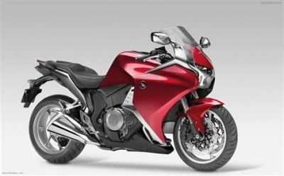 De onderdelen catalogus van de Honda Vfr1200fa 2010, 1200cc