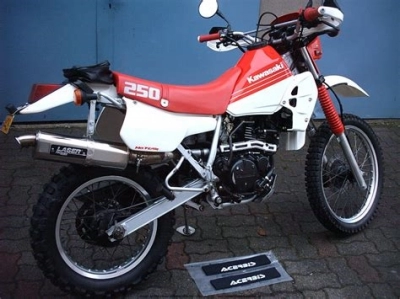 De onderdelen catalogus van de Kawasaki El250d 1991, 250cc