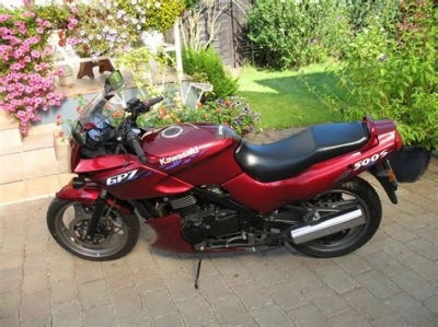 De onderdelen catalogus van de Kawasaki Gpz500s 1998, 500cc