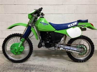 De onderdelen catalogus van de Kawasaki Kdx200 1986, 200cc