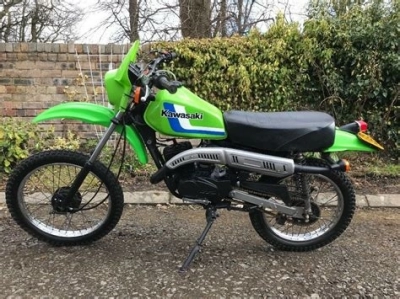 De onderdelen catalogus van de Kawasaki Ke100 1991