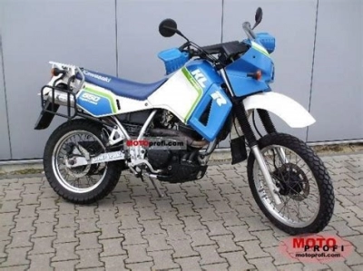 De onderdelen catalogus van de Kawasaki Klr500 1988, 500cc