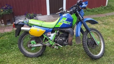 De onderdelen catalogus van de Kawasaki Kmx125 Lw 1995, 125cc