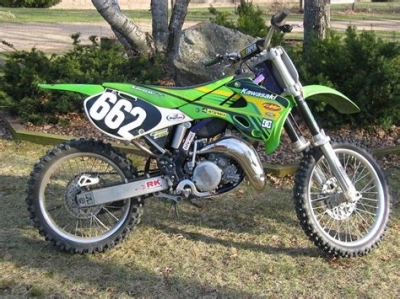 De onderdelen catalogus van de Kawasaki Kx125 2001