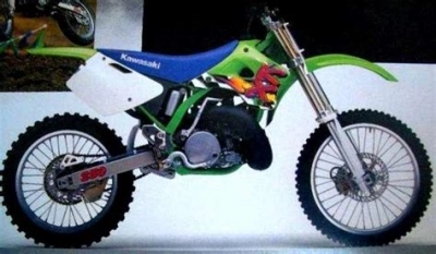 De onderdelen catalogus van de Kawasaki Kx250 1995, 250cc