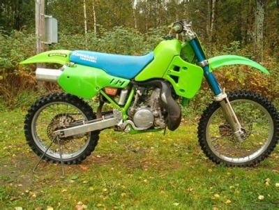De onderdelen catalogus van de Kawasaki Kx500 1991, 500cc