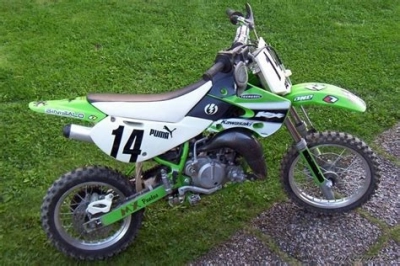 De onderdelen catalogus van de Kawasaki Kx65 2001, 65cc