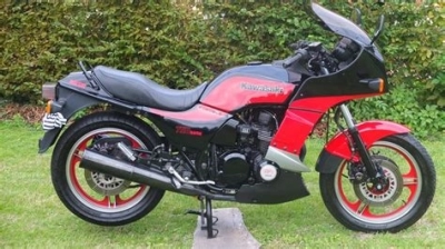 De onderdelen catalogus van de Kawasaki Zx750 1985, 750cc