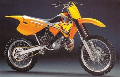 De onderdelen catalogus van de Ktm 125 Six Day Le Usa 1997, 125cc