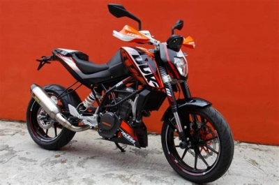 De onderdelen catalogus van de Ktm 200 Duke Orange Abs Ckd Malaysia 2013, 200cc