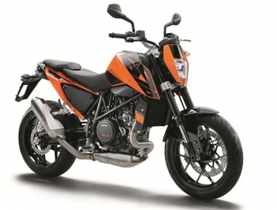 De onderdelen catalogus van de Ktm 690 Duke Orange Abs Australia 2016, 690cc