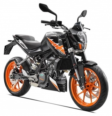 De onderdelen catalogus van de Ktm 200 Duke,white W/o ABS-CKD 17 2017, 200cc