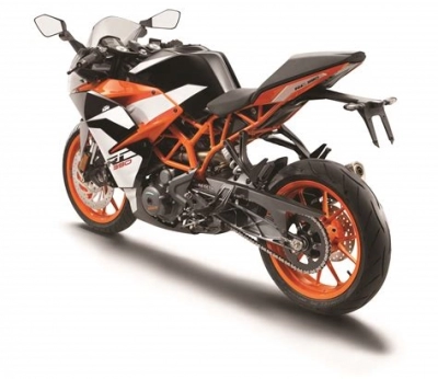 De onderdelen catalogus van de Ktm RC 390,black - CKD 17 2017, 390cc