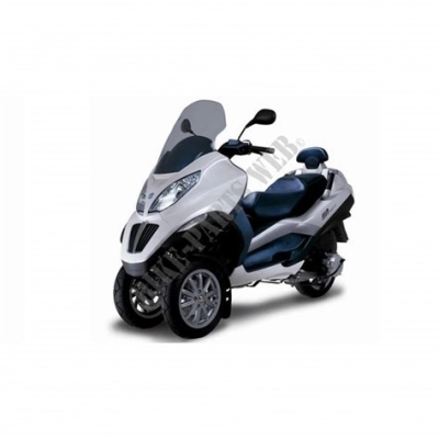 De onderdelen catalogus van de Piaggio Mp3 300 4t 4v Ie Erl Ibrido 2010, 300cc