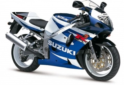 De onderdelen catalogus van de Suzuki Gsx R750 2001, 750cc