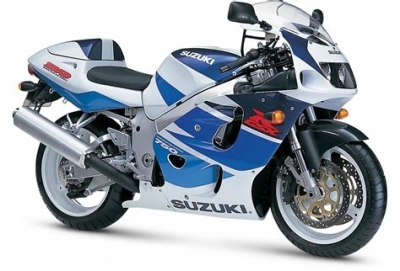 De onderdelen catalogus van de Suzuki Gsx750 1998, 750cc