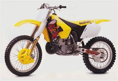 De onderdelen catalogus van de Suzuki Rm250 1998, 250cc