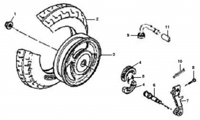 De onderdelen catalogus van de Viraggio Sensa 50 2000 - 2010, 50cc