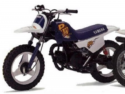 De onderdelen catalogus van de Yamaha Pw50 1997, 50cc