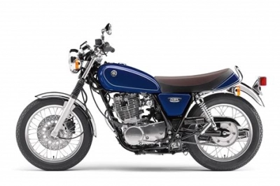 De onderdelen catalogus van de Yamaha SR400 2018, 400cc