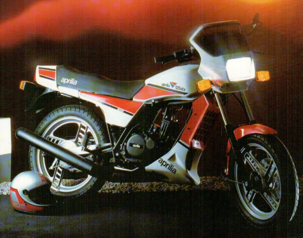 De onderdelen catalogus van de Aprilia Stx 125 1984