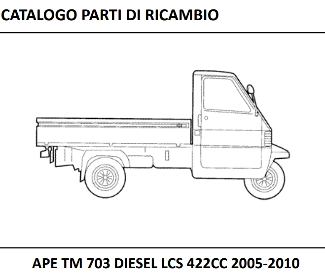 APE TM 703 Diesel LCS 422 CC 2005 - 2022 vistas ampliadas
